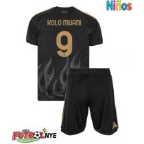 Camiseta Juventus Randal Kolo Muani #9 Tercera Equipación para niños 2026-27 manga corta (+ pantalones cortos)